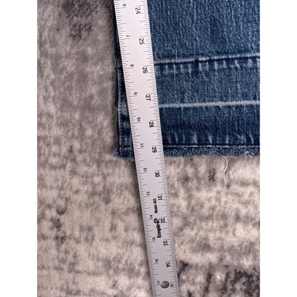 Rollas Jeans 27 Womens High Rise Wide Leg Raw Hem Denim - Picture 5 of 8